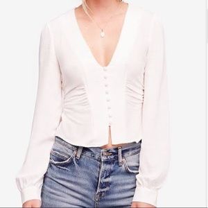 SOLD LOCAL Free People Maise Top in white